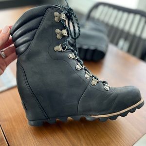 Sorel Conquest Wedge Black Size 8.5